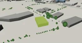 3D render of 6101 6 St SE